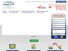 Tablet Screenshot of powerlinkcourier.com